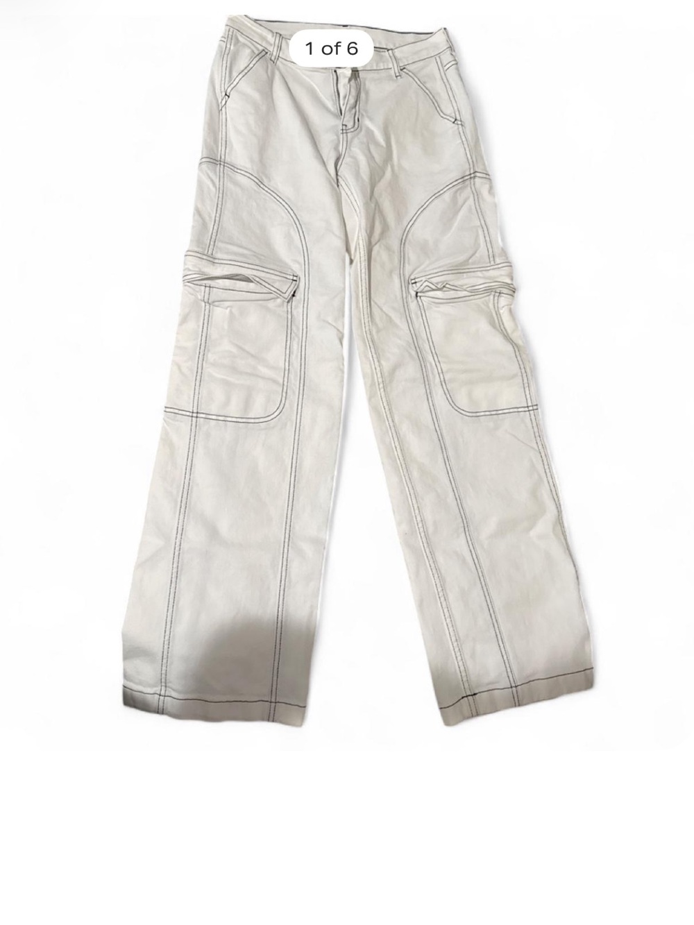 Women white Cargo  Pants
